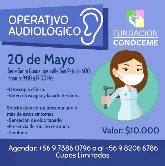 Operativo Audiológico 20 de Mayo. 2 Screenshot 2022 05 17 at 13 13 31 Fundacion Conoceme🌳 @ea fundacionconoceme esta en Instagram